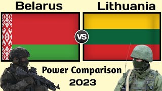 Belarus vs Lithuania Military Power Comparison 2023  Lithuania vs Belarus  world military power [upl. by Einoj]