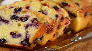 Lemon Blueberry Bread Classic Version  Joyofbakingcom [upl. by Htabmas453]