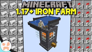 Minecraft 117 IRON FARM TUTORIAL  Easy Efficient Compact Design [upl. by Easlehc]