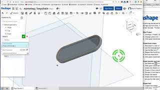 Onshape  Nametag [upl. by Lesslie771]