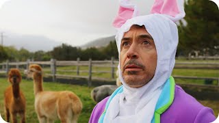 Robert Downey Jr Hops Around a Farm in a Bunny Suit  Omaze [upl. by Nywnorb]