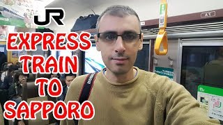 How to Take the JR Express Train from New Chitose Airport to Sapporo  Japan Vlog [upl. by Attevaj664]