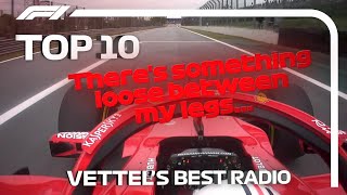 Sebastian Vettels Top 10 Radio Moments in F1 [upl. by Nodaj]