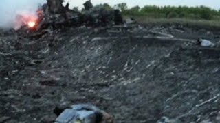 Journalist Bodies turned inside out at MH17 crash site [upl. by Ametaf]