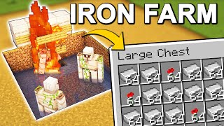 EASIEST Iron Farm in Minecraft 121 Tutorial [upl. by Frieda]