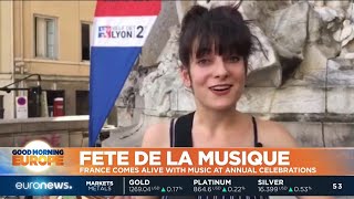 The yearly Fête de la Musique took place across France last night [upl. by Eniawed]