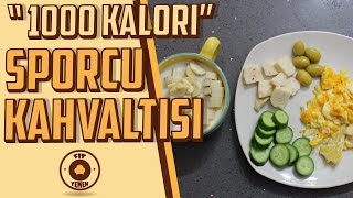 Sporcu Kahvaltısı  1000 KALORİ  FitYemek [upl. by Kcirdle]