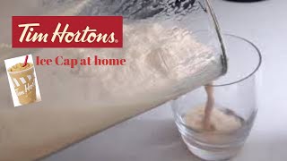 HOW TO MAKE A TIM HORTONS ICE CAPP AT HOME [upl. by Aihtak823]