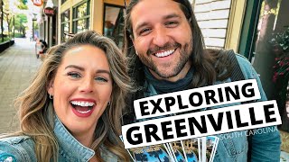 South Carolina One Day in Greenville  Travel Vlog  Exploring Downtown  What to Do See and Eat [upl. by Sirron124]