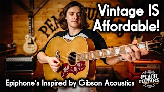 Epiphones Greatest Acoustics Yet The New Inspired by Gibson Range DELIVERS [upl. by Eerol]