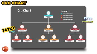 22Org chart in PowerPoint  org chart template ppt  Free PowerPoint Templates [upl. by Llydnek]