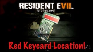 Red Keycard Location  Resident Evil 7 RE7 [upl. by Anidan463]