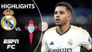 Real Madrid vs Celta Vigo  LALIGA Highlights  ESPN FC [upl. by Anallij175]