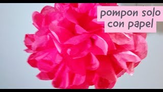 POMPONES CON PAPEL CHINA [upl. by Schulz26]