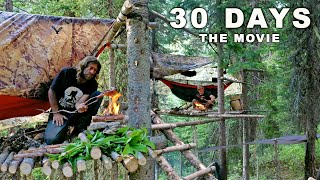 Ovens 30 Day Survival Challenge THE MOVIE Canadian Rockies [upl. by Lawtun]