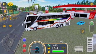 Sinar Jaya Bus Trip to Jakarta  Locos Mobile Bus Simulator [upl. by Atekram]