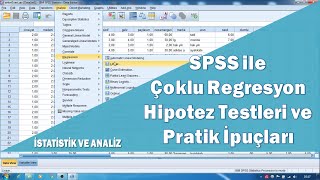 SPSS ile çok değişkenli regresyon analizi hipotez testleri ve çoklu doğrusallık sorunu [upl. by Doak278]