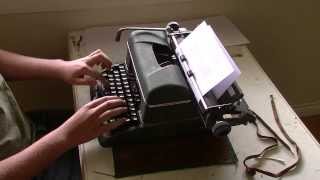 Speed Typing Test Halda Star Typewriter [upl. by Camile]