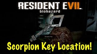 Scorpion Key Location  Resident Evil 7 RE7 [upl. by Cody]