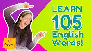 LEARN 105 ENGLISH VOCABULARY WORDS  DAY 1 [upl. by Ybroc]