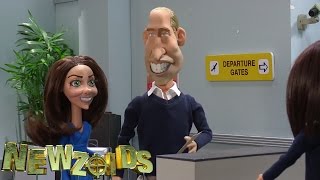 The Royals Return From Canada  Newzoids [upl. by Eralc133]