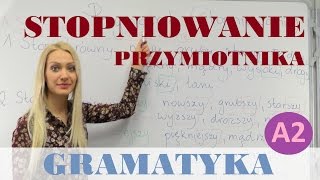 Polish for foreigners  stopniowanie przymiotnika [upl. by Adiell]