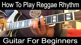 How to play reggae rhythm guitar  for beginners [upl. by Popelka703]