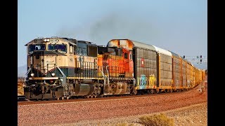 BNSF Trains in the High Desert [upl. by Mcnamee]