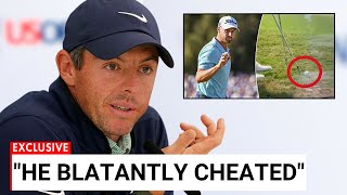 Rory McIlroy Reacts To Wyndham Clark CHEATING In US Open [upl. by Aehsal]