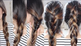 5 Trenzas Básicas y fáciles  Pelo perfecto para el Verano [upl. by Sim]