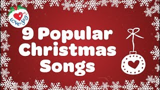 Top 9 Christmas Songs and Carols with Lyrics [upl. by Jerusalem]