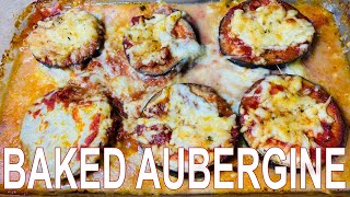 Baked Aubergine with Mozzarella Cheese and Tomato Sauce [upl. by Alene196]