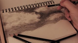 How to Draw Realistic Clouds  Full length tutorial w commentary [upl. by Tasia471]