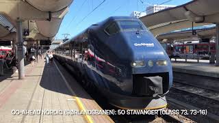 Norwegian Trains at Oslo Central station Vy Flytoget GoAhead Nordic and SJNord [upl. by Nossila616]