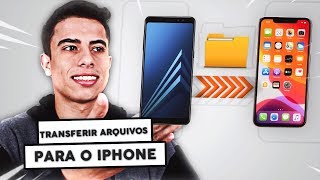 Como TRANSFERIR ARQUIVOS do ANDROID para o iPhone com cabo OTG [upl. by Aisyla]