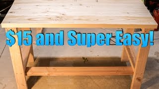 Build a Super CHEAP and EASY DIY Desk [upl. by Yajet]