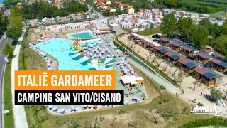 Gardameer Italië  camping San VitoCisano [upl. by Aldric]