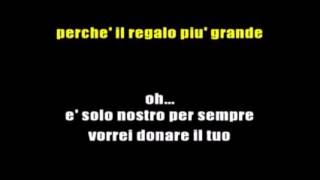 Il regalo mio più grandeTiziano Ferro Karaoke [upl. by Gae]