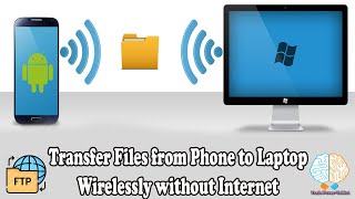 Transfer Files from Phone to Laptop Wirelessly without Internet in Tamil  WiFi Mobile File Sharing [upl. by Wylde694]