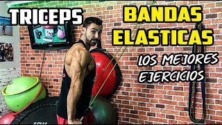 🔴 Los Mejores Ejercicios TRICEPS con BANDAS ELÁSTICAS  MALAGAENTRENA [upl. by Garibull]