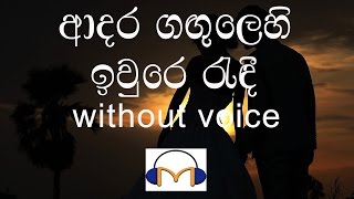 Adara Gangulehi Karaoke without voice ආදර ගඟුලෙහි ඉවුරෙ රැඳී [upl. by Rheims]