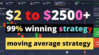 99 winning 5 minutes moving average strategyBest Iq Option Strategy 2022 binary options strategy [upl. by Cesya]