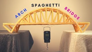 Making a Spaghetti Bridge and Testing it 🍝 [upl. by Ynitsed]