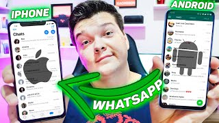 Como TRANSFERIR seu WHATSAPP do ANDROID para o IPHONE ou INVERSO Mobiletrans [upl. by Wendall]