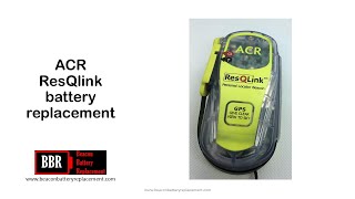 ACR ResQlink expired battery replacement [upl. by Esilahs]