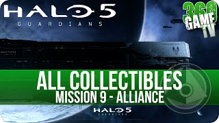 Halo 5 Guardians All Collectible Locations Mission 9 Alliance All Collectibles Guide Part 9 [upl. by Kristofor804]