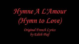 Hymne a LAmour  Instrumental with English Translation [upl. by Nale]