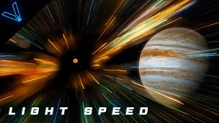 Journey Through The Universe At The Speed Of Light 4K UHD [upl. by Eesdnil]