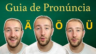 Guia de Pronúncia Alemão  Pronunciar Ä Ö Ü SCH H R [upl. by Lipman]