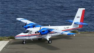 Worlds shortest runway  Twin Otter STOL at Saba [upl. by Araeit119]